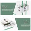 Zinc Alloy Glass Door Hinge No Drilling Required Sturdy Structure Perfect For Cabinet Showcase Wine Rack Glass Doors