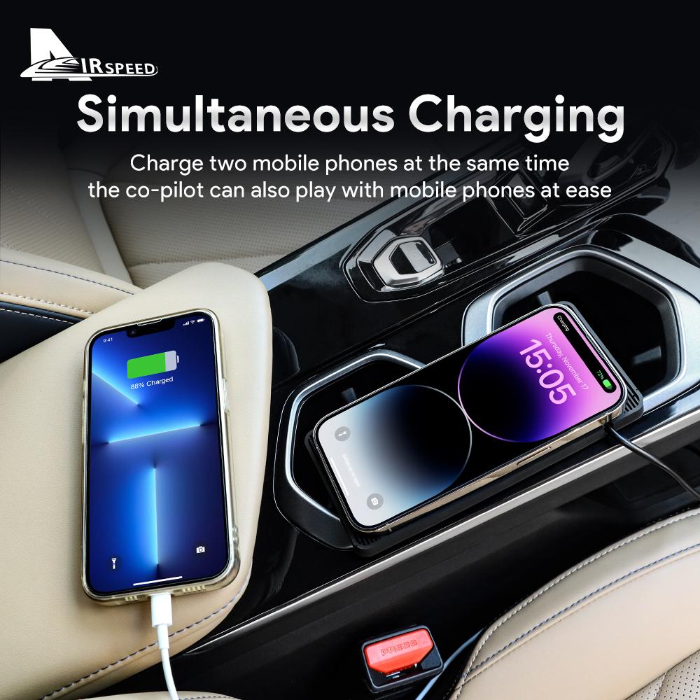 15W Car Wireless Fast Phone Charger Holder  for Mercedes Benz A B C E GLA GLB GLC GLE Class W204 W205 W206 W166 W213 W177 W176
