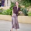Sunscreen Shirt Women's New Summer Light Luxury Design Thin Shirt with Suspender Skirt Two-piece Trendy
