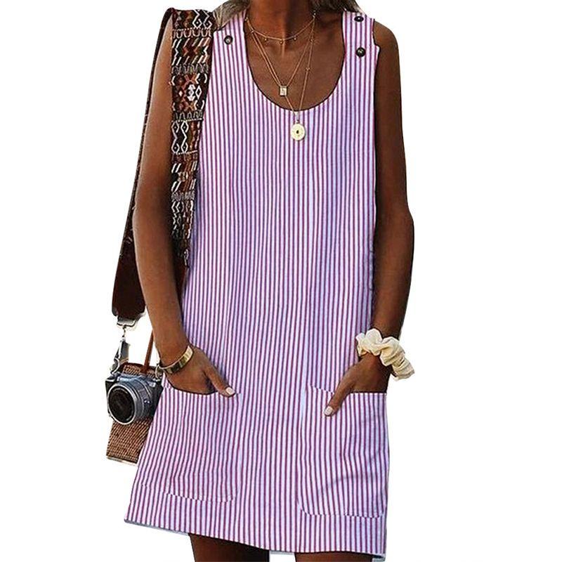 Elegant Plus Size Women Summer Short Sleeve Long T-shirt Casual Mini Dress