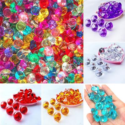 100 Stück 20MM Acryl Diamanten Edelsteine Juwelen Piraten Schatzkiste Jagd Partygeschenke