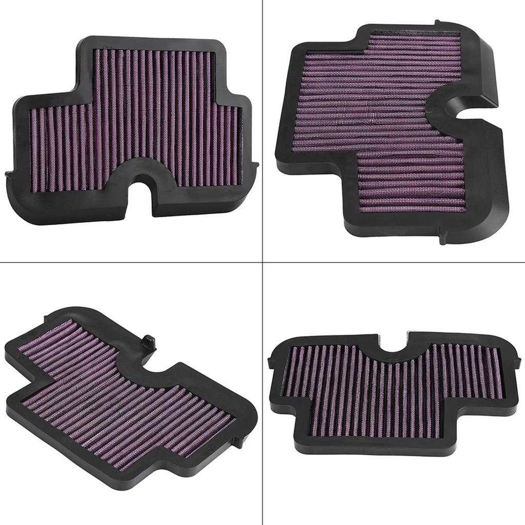 2Motorcycle High Flow Air Cleaner Intake Filter for ER6F ER6N 2009‑2011