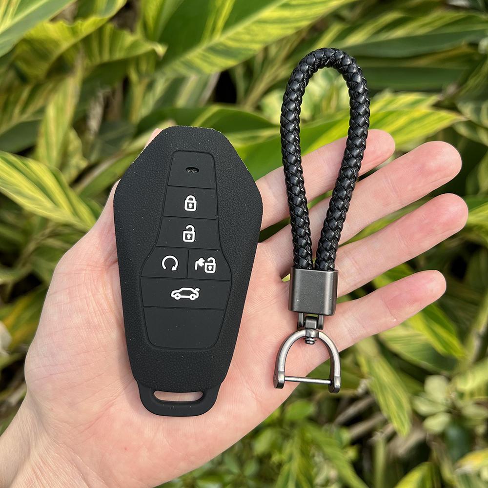 

Silicone Car Remote Key Case Cover Shell For HYCAN 007 Z03 5Button Key Chain Auto Holder Bag Car-Styling Accessories