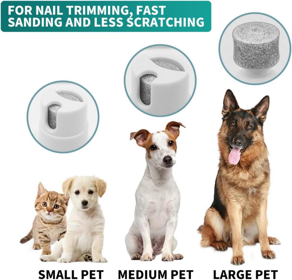 Pet Hair Clipper Grooming Kit 4-In-1 Electric Low Noise Nail Grinder USB Rechargeable Dog Cat Hair Trimmer Pet Grooming Supplies