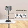 Dual-Use Projector and Phone Stand with Telescopic Adjustment, Punch-Free Tray for Home or Office.