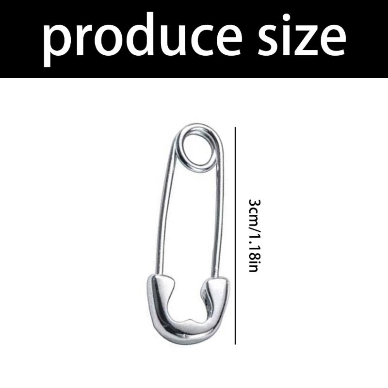 Old Y2K Aesthetic Silver Mixture Safety Pin Earrings Unisex Outsider Rock Dirt Jewelry For EMOTIONAL Fashion Enthusiasts