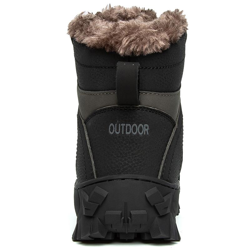 Осень/Зима Большие размеры Высокие зимние ботинки Водонепроницаемые уличные ботинки — фото 4