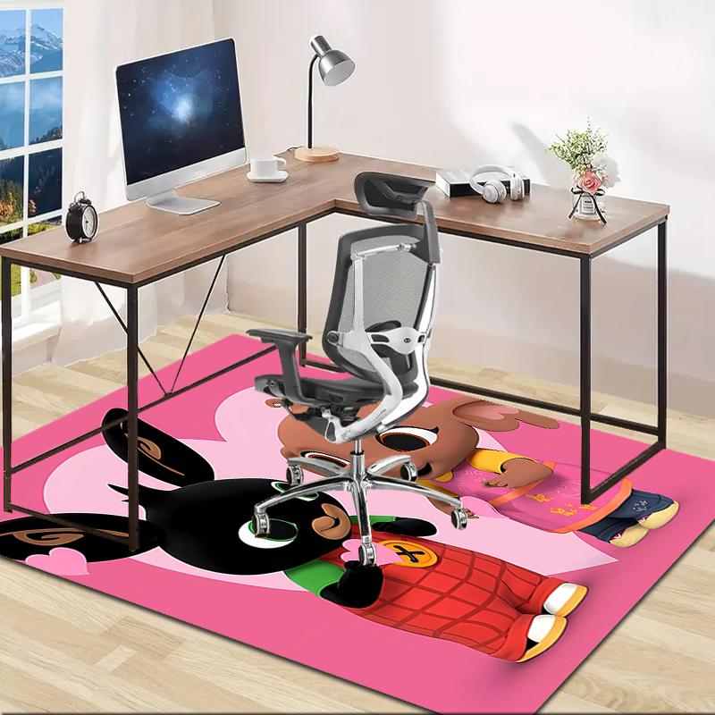 1pc Bing Bunny4 Design Area Rug - Non-Slip, Soft & Cozy Floor Mat for Living Room, Bedroom, Office - Indoor/Outdoor Decorative Carpet