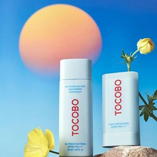 Tocobo Cotton Soft Sun Stick SPF50+ PA++++ 19g + Cica Calming Sun Serum SPF50+ PA++++ 10ml Set
