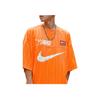 Nike Bequemes Lässiges Lockeres Atmungsaktives Rundhals Kurzarm T-Shirt Herren Tops Orange FB7255-885