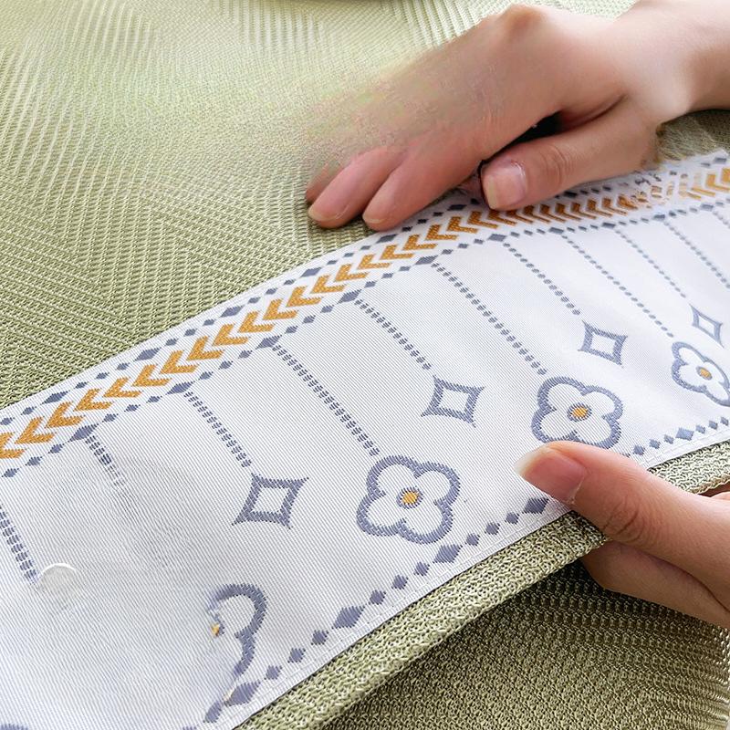 Letní Letní Podložka Podložka na Pohovku Protiskluzová Masivní Dřevo Kůže Plně Potahovaná Látka