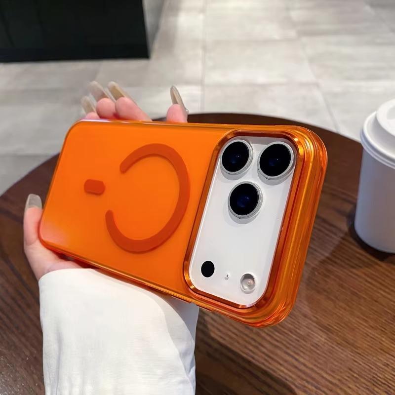

Matte Translucent Magnetic Wrist Strap Phone Case For IPhone17 Pro Max Air 13 14 15 16 Anti-Drop Airbag Shockproof Protect Cover iPhone17 Pro Max