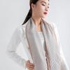 Korean Style Patterned Mulberry Silk Scarf
