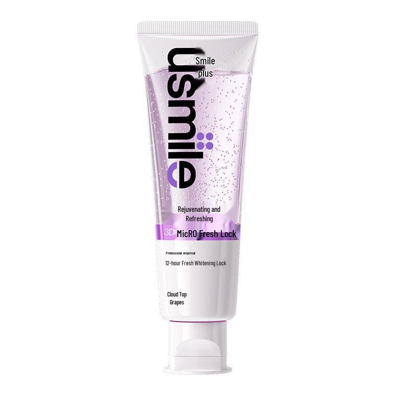 Usmile Smile Plus Cloudtop Grape Fluoride Toothpaste - Freshens Breath, Trusted Brand