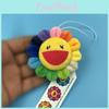 Murakami Takashi Flower Kiki Kaikai Brooch Rainbow Pin Badge Strap Plush Pendant
