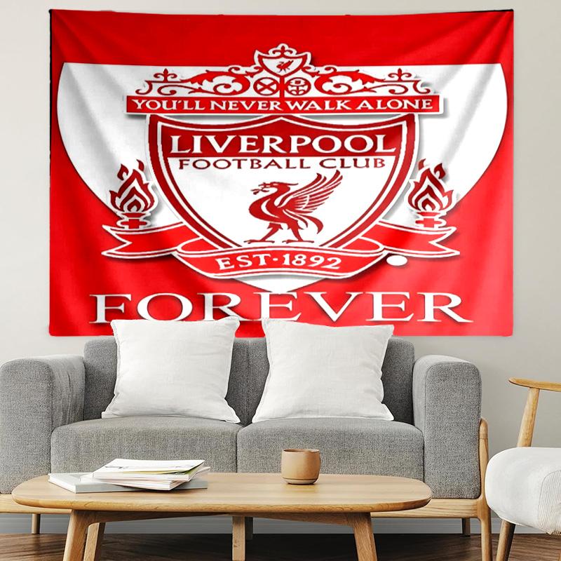 Liverpool F.C Print Tapestry, Lightweight Wall Hanging, for Bedroom, Dorm, Living Room, Home Art Decor - Birthday Christmas Gift for Friends