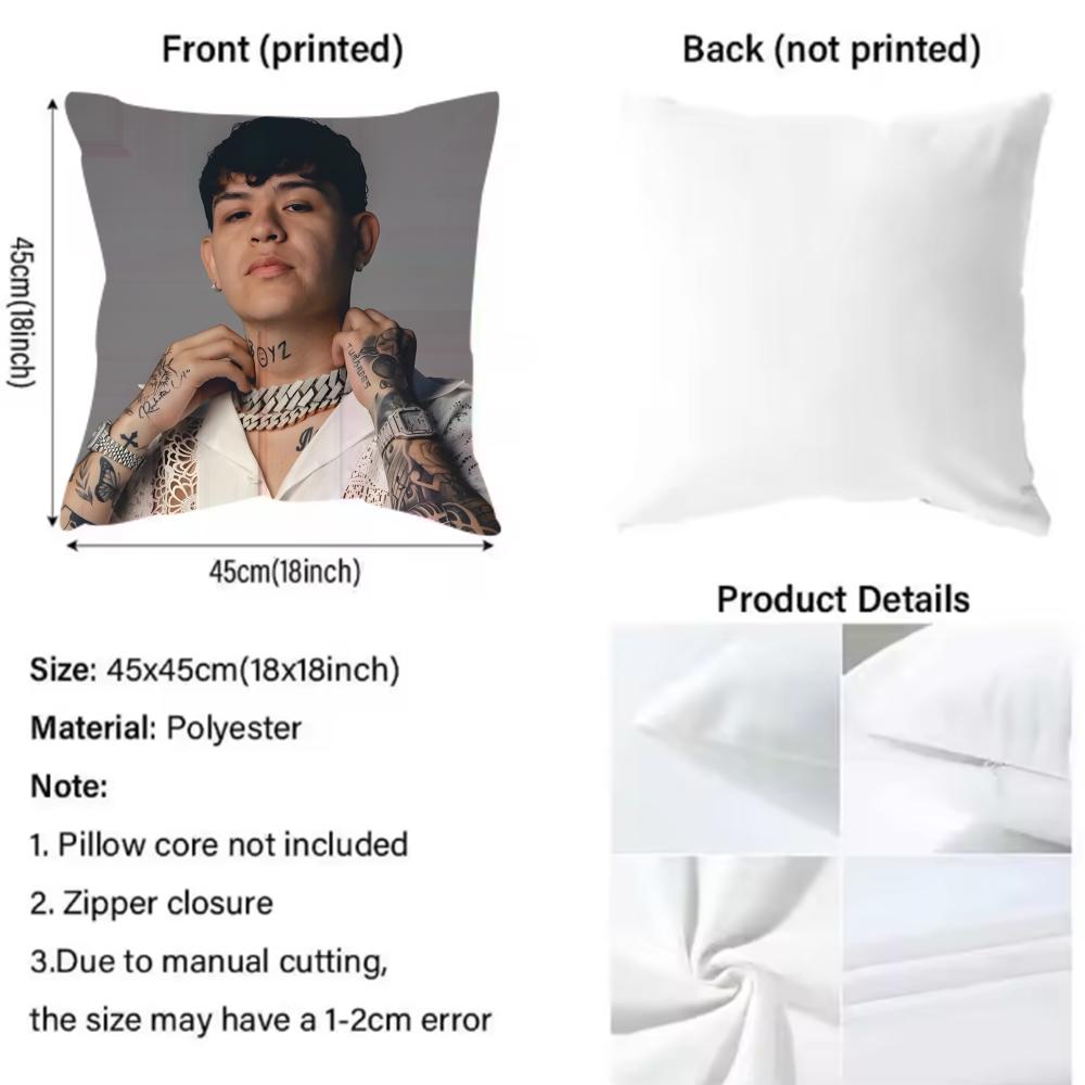 Singer J-Junior H Sad Boyz 4 Life II Cushion Cover Pattern Printed Pillowcase for Living Room Sofa Cushion Cover & Bedroom Decor
