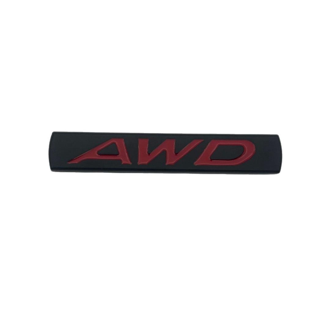 All Wheel Drive AWD Emblem Badge Decal for Vehicle Exterior Replacement Part Durable Adhesive Backing