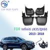 4PCS Mud Flaps For Infiniti JX35 QX60 2013 - 2018 Mudflaps MudFlap Splash Guards Fender Mudguards Front Rear 2014 2015 2016 2017