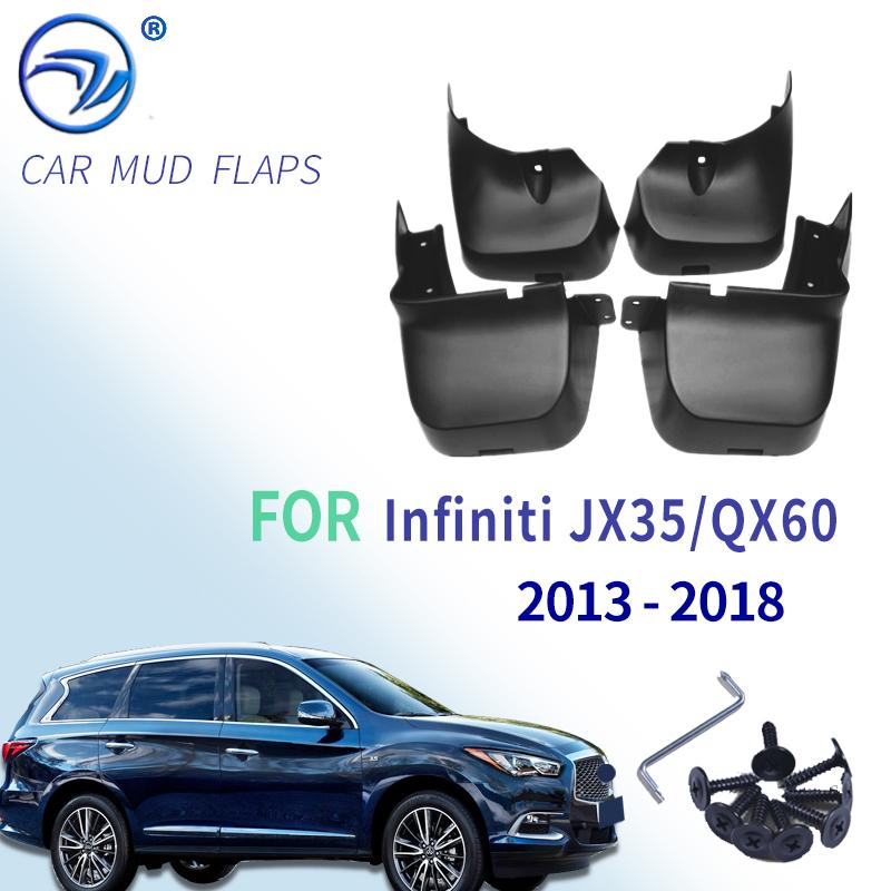 

4 шт. Бризковики для Infiniti JX35 QX60 2013 - 2018 Бризковики Бризковики Крила передні задні 2014 2015 2016 2017 2013-2018