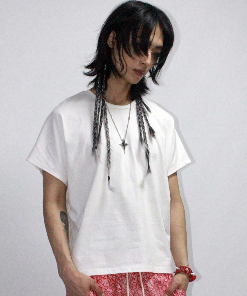 Deumakeu M Standard Fit Solid French T-Shirt White