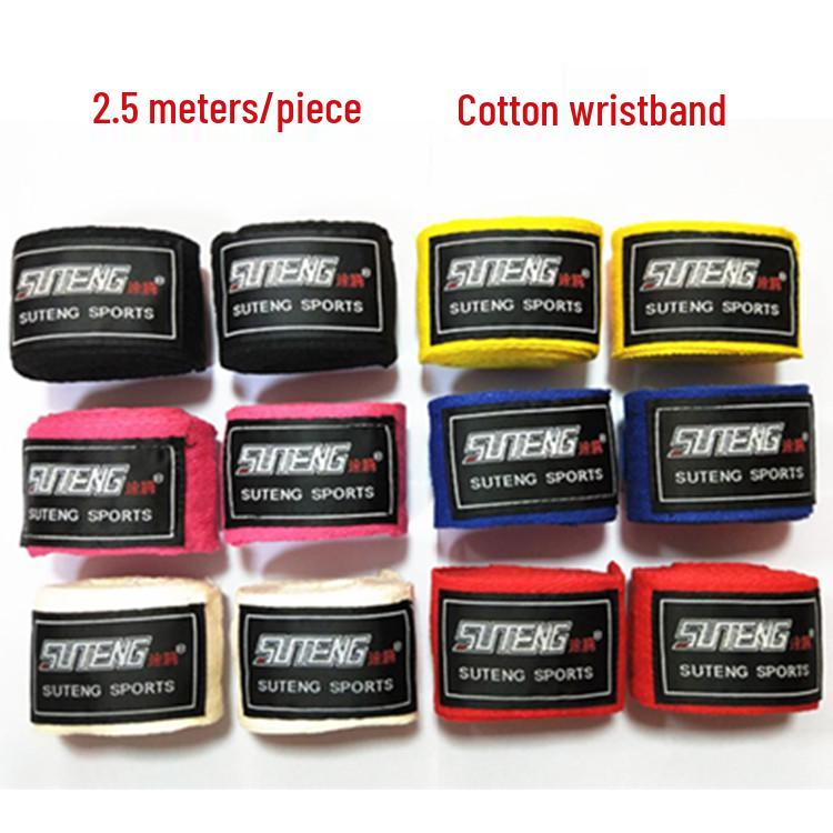 Sagitar 2.5m Cotton Hand Wraps for Boxing  Combat, 5cm Wide