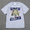 Maglietta Hip Hop da Donna con Gatto Divertente Streetwear Harajuku Maglietta Oversize Estiva a Maniche Corte Maglietta Larga Casual Top Magliette