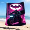 1pc Batman Outdoor Flannel Throw Blanket Soft, Lightweight & Warm for Sofa, Office