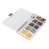 4mm Grommet Eyelet Kit 4 Colors 280 Sets Grommets Eyelets with 3 Pieces Install Tool Kit Eyelets Tool Kit for Decorating