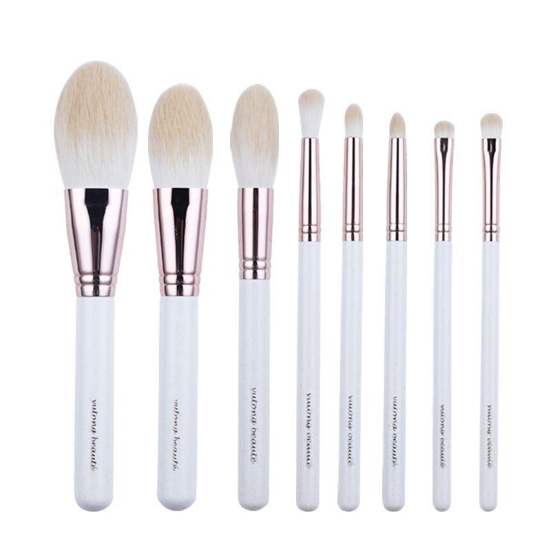 

YUTONG BEAUTE 8 PCs Makeup Brush Eye Shadow Repair Full Set Man-made fiber Bailu (8) Brushless Bag + Brush Net