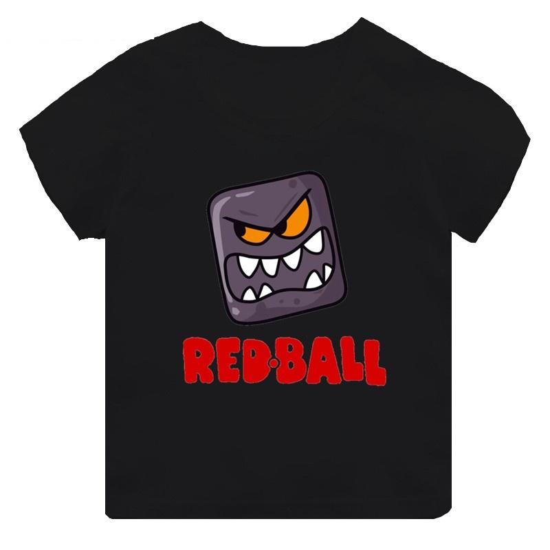 Hot Sale Red Ball 4 Print Cartoon Kids Funny Summer Tops Men Women Adults Children Boy Gril Kids Parent Child Cotton T shirt