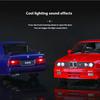 New 1:24 1988 BMW M3 E30 Alloy Sports Car Model Diecasts Metal Classic Car Model High Simulation Sound and Light Childrens Toys Gift