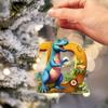 26 Letter Cartoon Pendant for Tree Kids Acrylic Christmas Animal Ornament