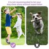 Dog Molar Toy with 2 Handles Tossing Teething Game Toy Reflective Pillow