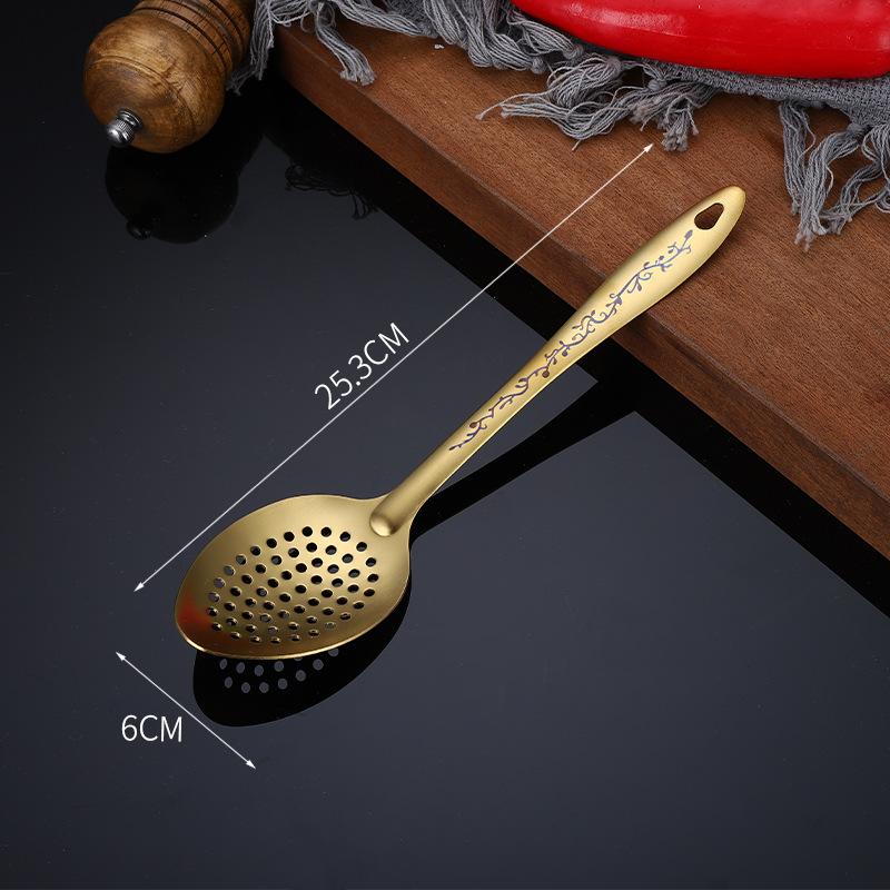 Stainless Steel Spatula Colander Frying Cooking Utensils Wholesale Shovel Hot Pot Household Kitchen Set Utensil Tools Gadgets