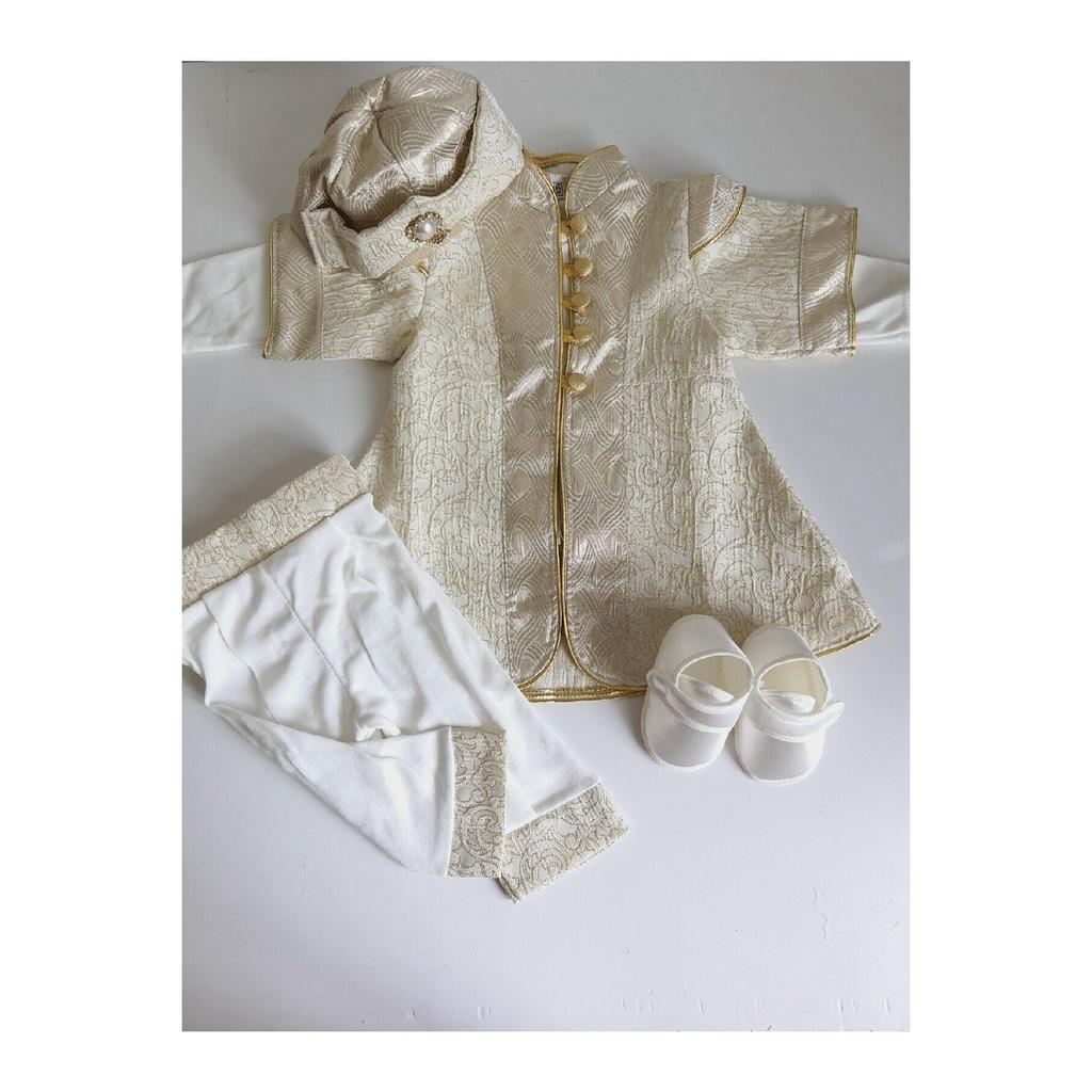 ( With Booties ) 0 6 Months And 1 Year Old Circumcision Mevlt Outfit, Circumcision Mevlt Dress ehzade Baby Gift