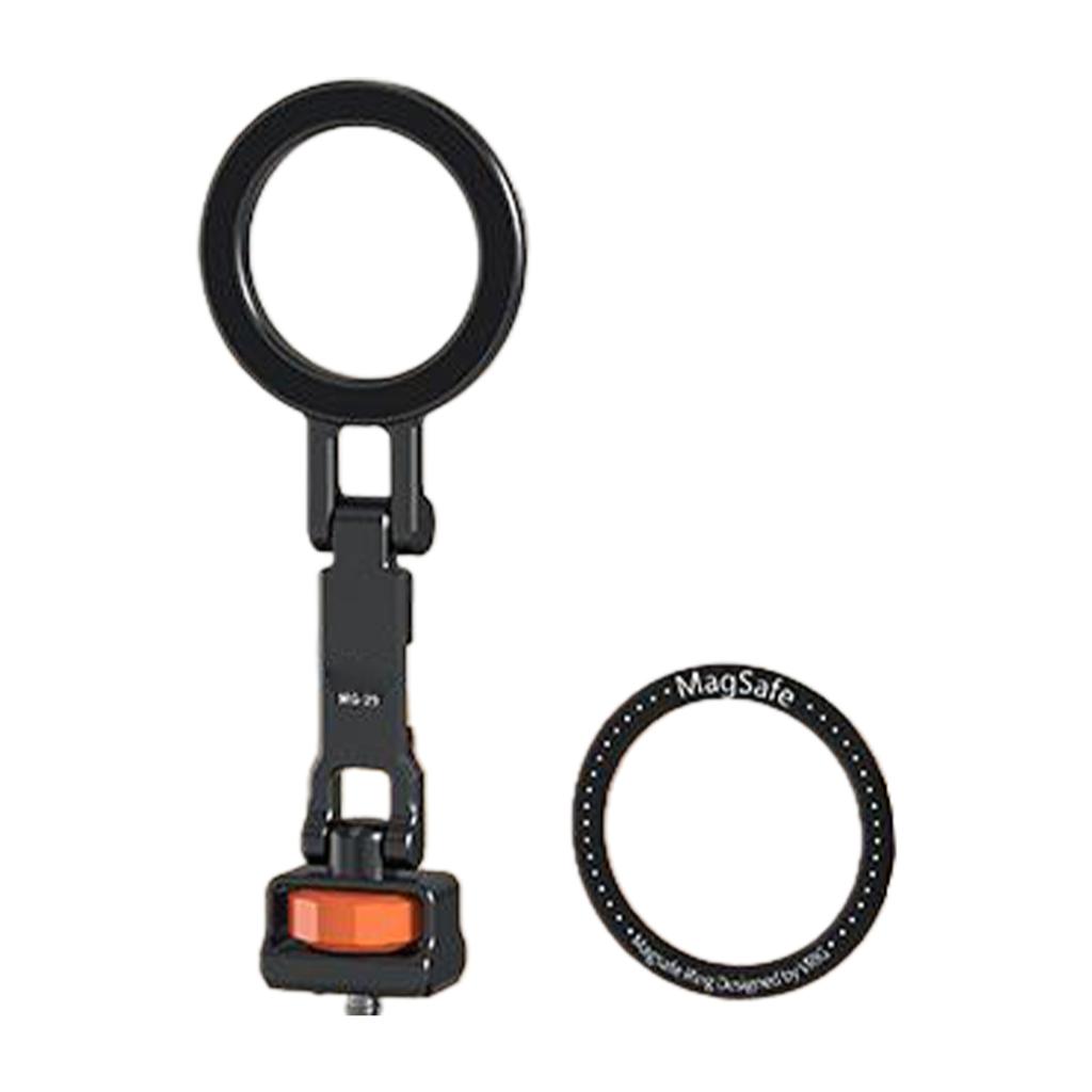 Magnetic Foldable Phone Stand 1 4 Screw and Cold Shoe Mount for Live Streaming Photography
