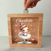 Personalised Animal Letter Customer Name Money Box Gift Kids Money Bank Frame Present for Christmas