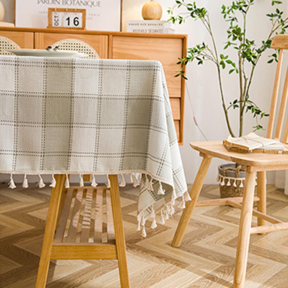 Table Cloth Plaid Waterproof Oil -Proof No -Wash Rectangular Tablecloths Wedding Elegant Table Clothes For Dining Table