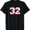 Baseball #32 for Player Number 32 T-Shirt