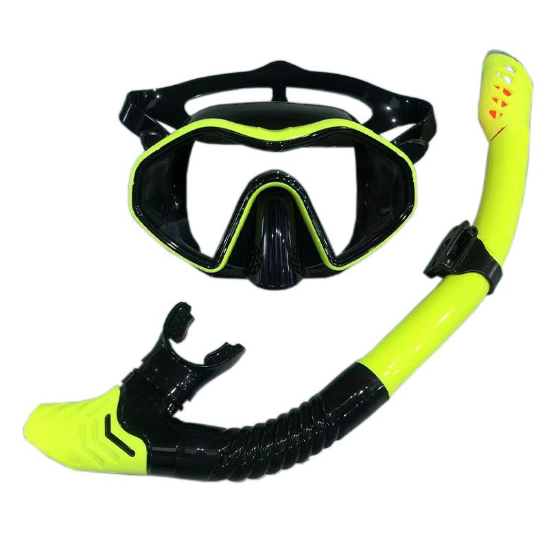 Underwater Snorkeling Half Face Face Swimming Mask Set Scuba Diving Respirator Masks Anti Fog Safe Breathing Snorkeling Masks for Crystal Clear Views