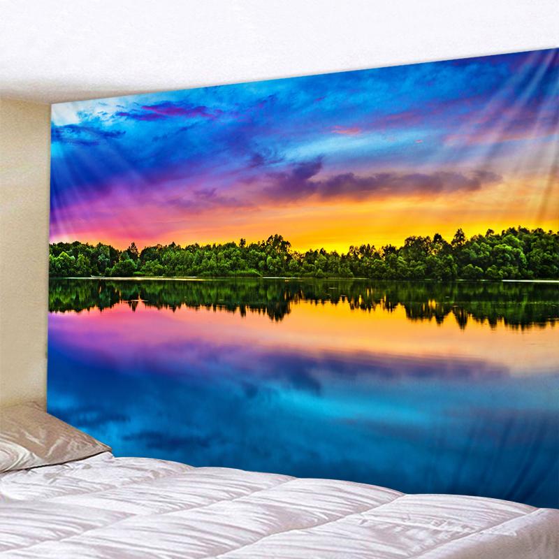 Magic Forest Castle Tapestry Fairy Tale Adventure Fantasy Tapestry Wall Hanging Hippie Tapestry Kids Room Bedroom Decoration