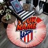 Custom Name,Atletico Grit round rug,Rugfor Living Room Bedroom Playroom ,Non-slip Floor Mat,Holiday and Birthday Gifts.chl