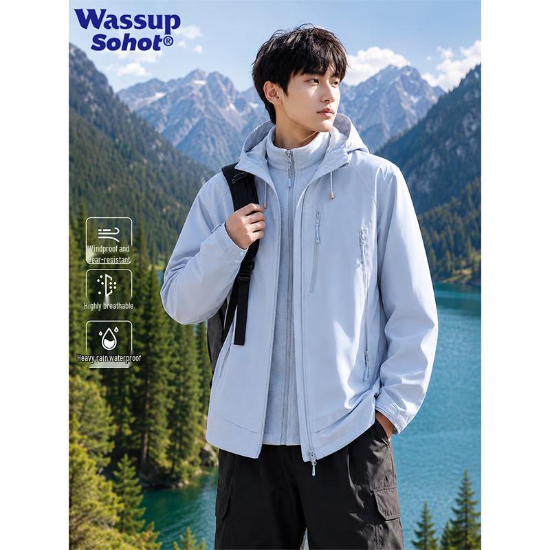 Wassup Sohot 3-in-1 Men's Waterproof Outdoor Jacket