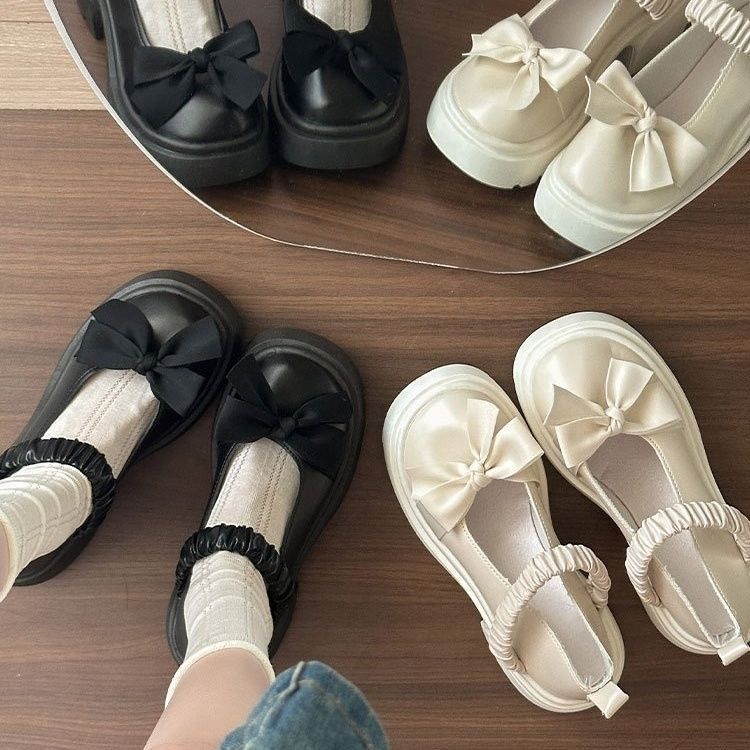 Thick Heel Thick Sole Mary Jane Small Leather Shoes French Fashion with Skirt Single Shoes 2025 Summer and Autumn New Japanese Xiaoxiangfeng