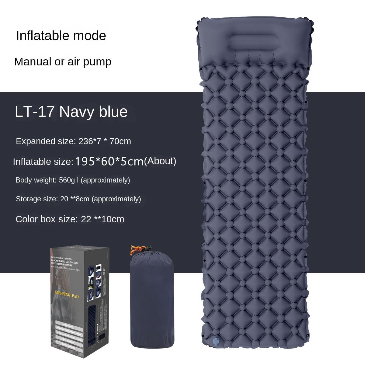 

Нова надувна подушка для кемпінгу на відкритому повітрі, портативний складаний автомобільний матрац, педаль, легкий надувний матрац, педаль, вологостійка підкладка