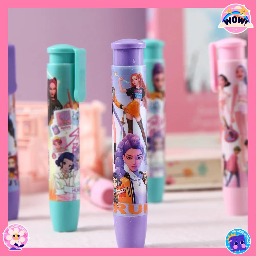Witch Hunting Squad Press Eraser K-POP Pen Type Correction Eraser High Beauty Elementary School Stationery