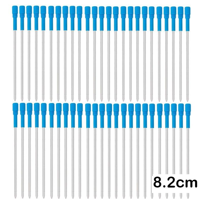 5/10/50 Stück Kugelschreiber-Minen Metall 82mm Stift-Mine Schwarz Blau Stift-Minen Geschenke Büro Schulbedarf Schreibwaren
