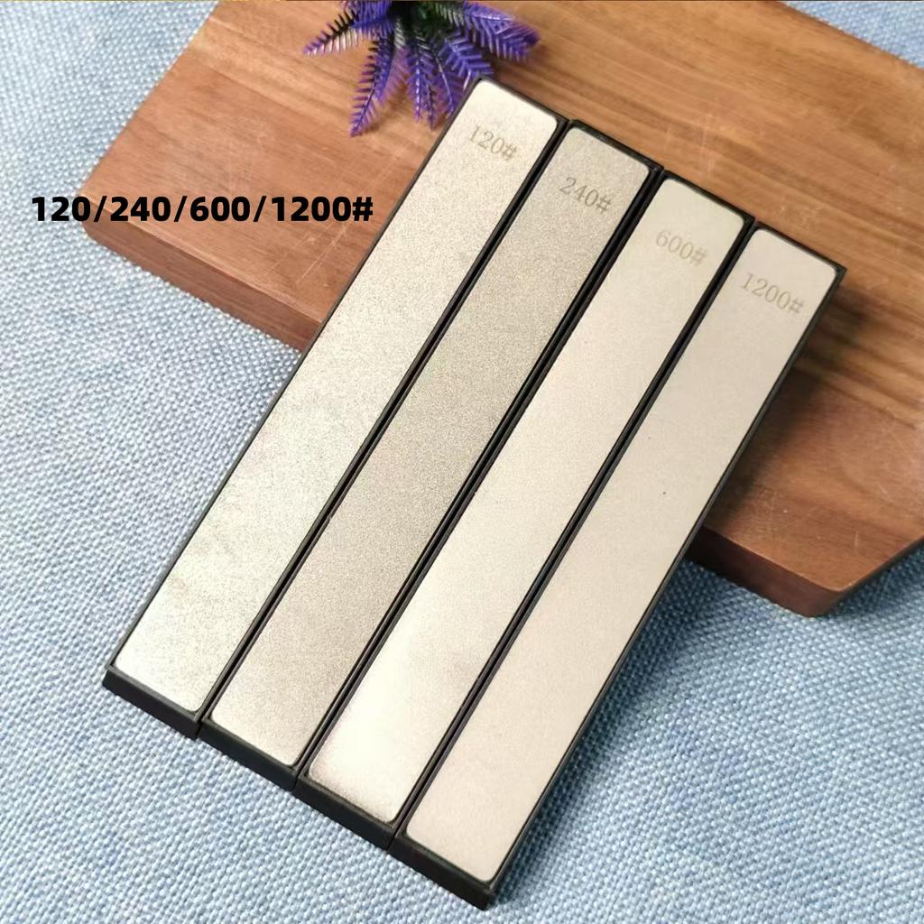4pcs Diamond Sharpening Stones Set Multi-Grit Knife And Tool Sharpener with Angle Guide for Outdoor And Kitchen Use