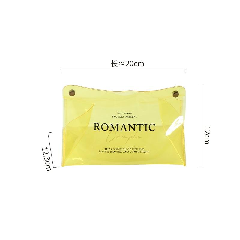 

Ins Transparent Romantic Tissue Box Desktop Paper Holder Storage Napkin Box Organizer Decorations Special Storage Container жёлтый